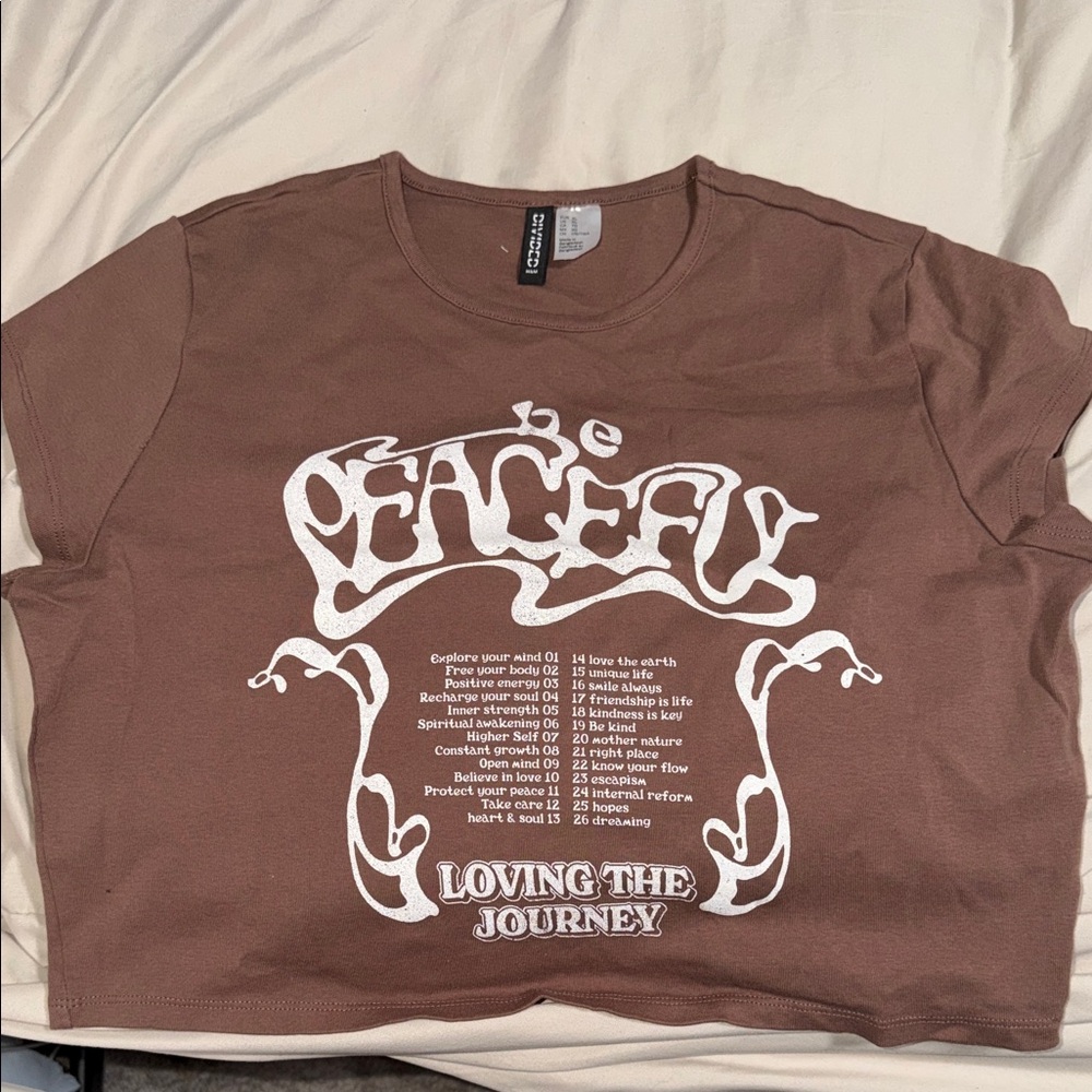 Divided Brown Short Sleeve Tee